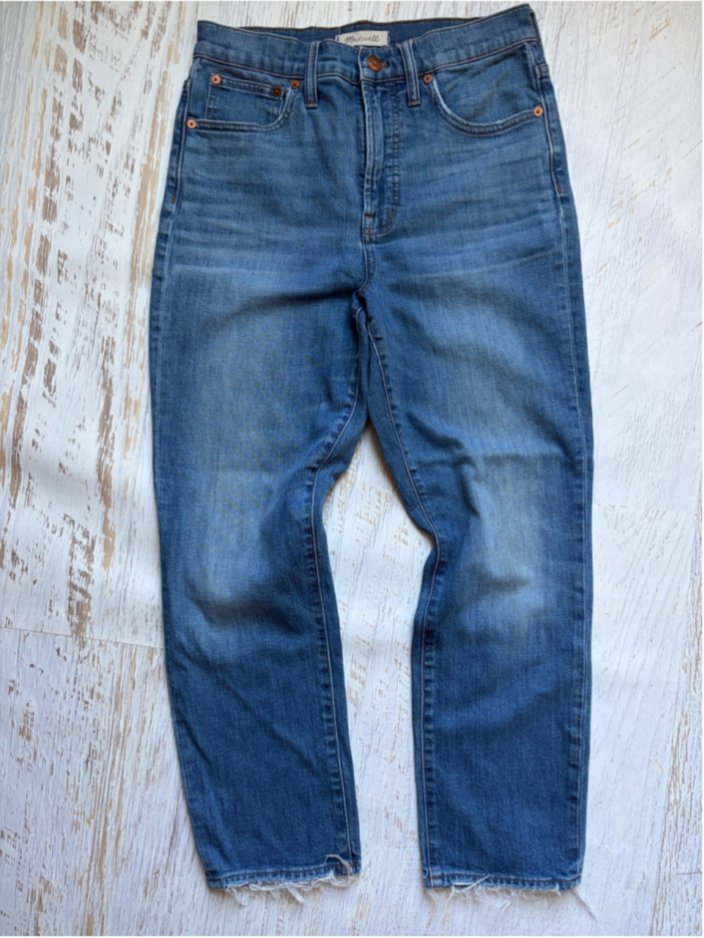 Women's Madewell The Perfect Vintage Crop Jeans Size 28 Blue